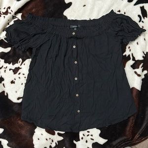 S Black off the shoulder Women’s Blouse